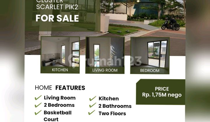 Rumah Baru Harga Di Bawah Pasaran Blm Pernah Ditempati Sejak Awal Beli Rumah Bagus di Cluster Scarlet, Perumahan Pantai Indah Kapuk 2, Salembaran Jati, Kosambi, Tangerang, Banten, Indonesia, 15214, Pantai Indah Kapuk 2