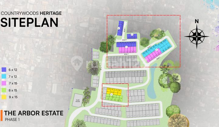 Dijual Rumah Baru di Countrywoods Bintaro, Jl. Wr Soepratman, Tipe The Green Retreat (6X12) 2