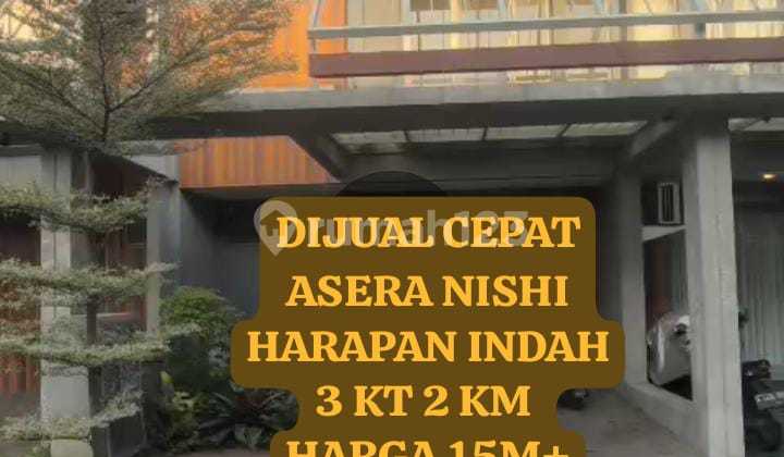 Dijual Rumah 2 Lantai Siap Huni Di Asera Nishi Harapan Indah 