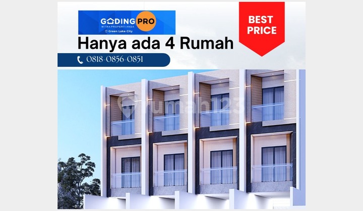 Rumah Baru Siap Huni 3 Lantai di Tanjung Duren, Jakarta Barat