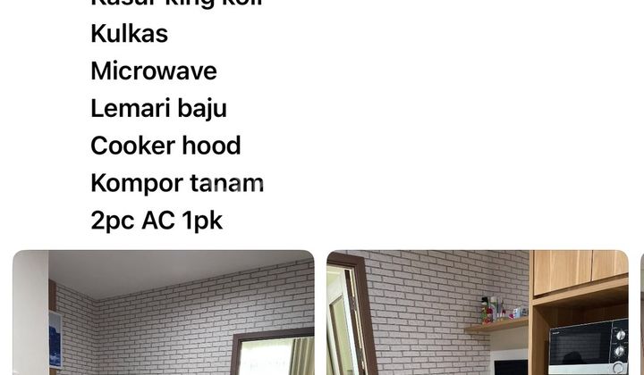 Dijual Apartemen Puri Orchard 1 Br Full Furnished Siap Huni Lokasi Strategis