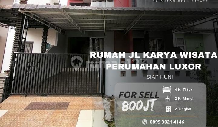 Rumah Jl Karya Wisata Medan - Perumahan Luxor - Siap Huni