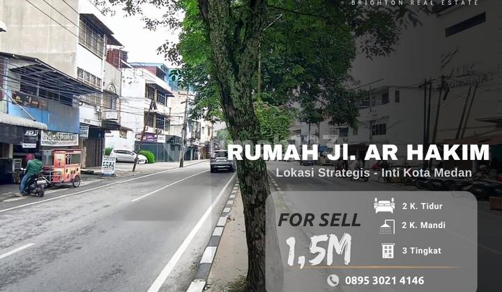 Ruko Jl Ar Hakim Medan - Posisi Strategis - Dekat Asia Mega Mas