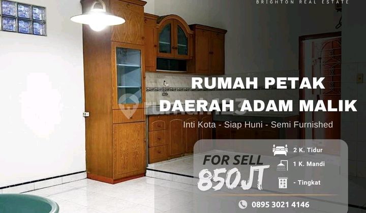 Rumah Petak Siap Huni - Jl Adam Malik Medan - Lokasi Strategis