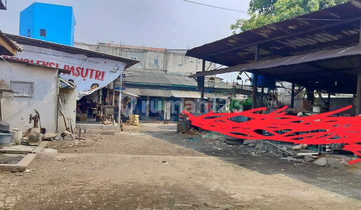 Dijual Tanah Sdh Ada Work Shop Nya Lokasi Pinggir Jalan 
