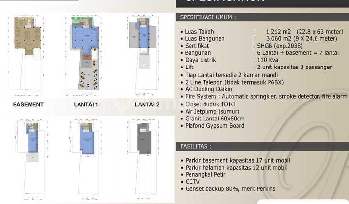 Shop House at Otista 1212.0 m² HGB Semi Furnished 2