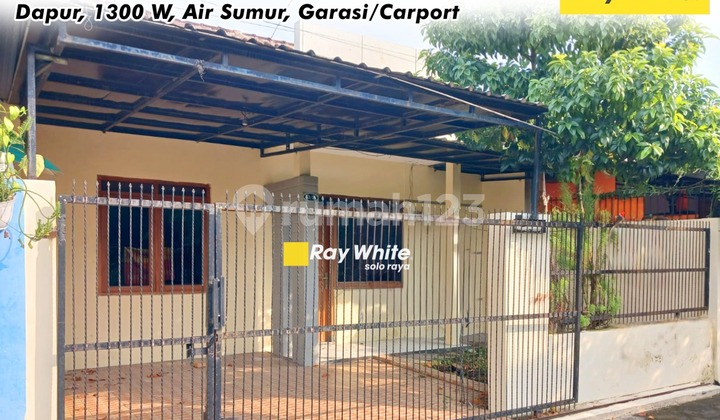 Rumah Cluster 2Kamar Siap Huni Dekat Luwes Gentan Baki Solo