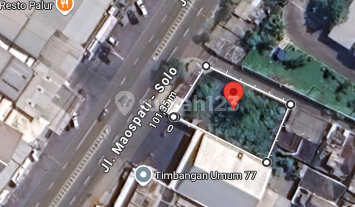 Tanah 600M Strategis Tepi Jl Utama Cocok Jadi Gudang Dekat Rosin