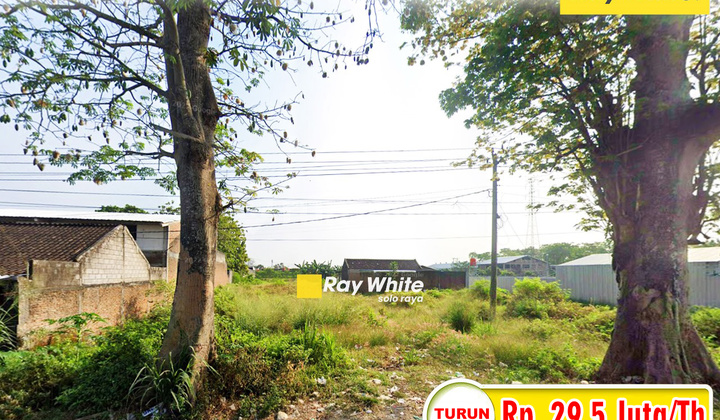 Land Area 1546 meters on Jl. Indronoto Kartasura Sukoharjo, Container Access!