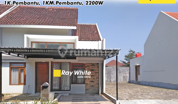 Rumah Cluster 3Kamar Siap Huni Dekat Kampus Ums Kartasura Solo