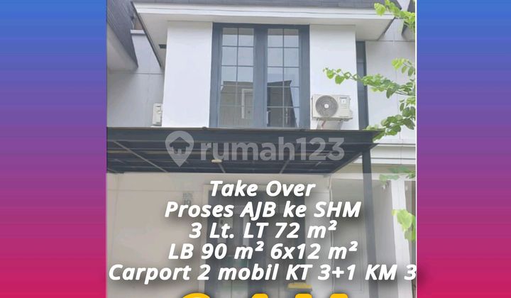 Quick Sale! Take Over New 2-Story House in Citra Garden Bintaro. Deed Transfer Process from AJB to SHM in Progress. 2