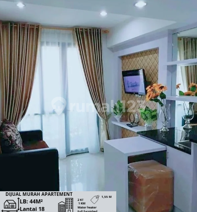 Jual/ sewa apartement murah dibawah harga pasaran , 2 kmr di tengah kota.