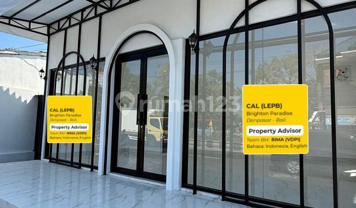 Ruko Super Cantik Di Sanur!cocok Untuk Coffee Shop!strategis