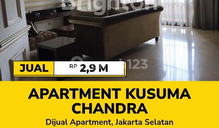 Dijual Apartment Kusuma Chandra Siap Huni 1 +1 Kamar Tidur Furnished