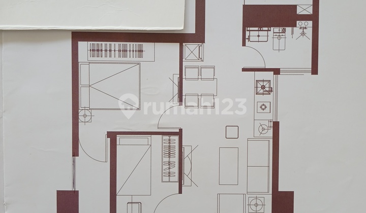 3 Bedroom Unfurnished Apartment at RoseWood Tower Meikarta Cikarang