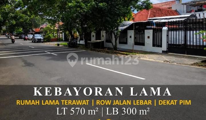 Rumah Lama Gaya Modern Siap Huni Lokasi Strategis Kebayoran Lama