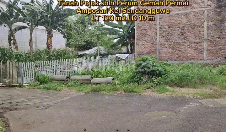 Tanah Dijual SHM Hak Milik Sblh Perum Gemah Permai Amposari Sendangguwo Tembalang Semarang Timur 1