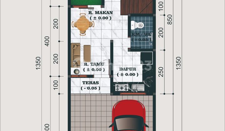 Rumah Terbatas Free All Biaya Dekat McD Cipayung Jakarta Timur 2