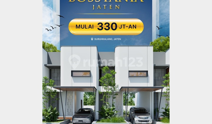 Rumah 2 Lantai Minimalis Modern di Pusat Aktivitas Solo Timur