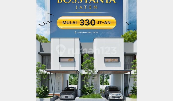 Hunian Modern Minimalis 2 Lantai di Area Berkembang Solo Timur. 1