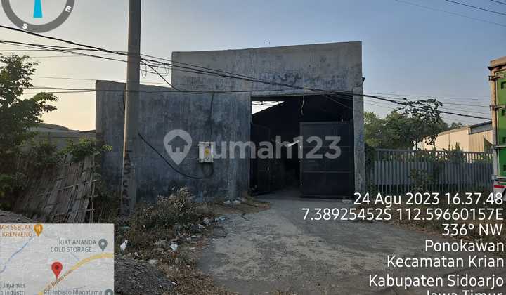 Gudang Nol Jalan Raya Bypass Krian Siap Pakai