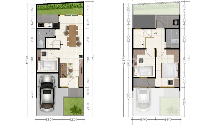 Murah, Rumah 2 Lantai, Shm Dipnggir Jl Raya Pengasinan, Siap Huni