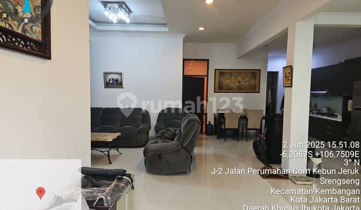 Jual Investasi Sebidang Tanah Menarik " Cash Only" dengan Total Luas 162 M2 Berikut Bangunan di Intercon Kebon Jeruk Srengseng Kembangan Kota Adm. Jakarta Barat"