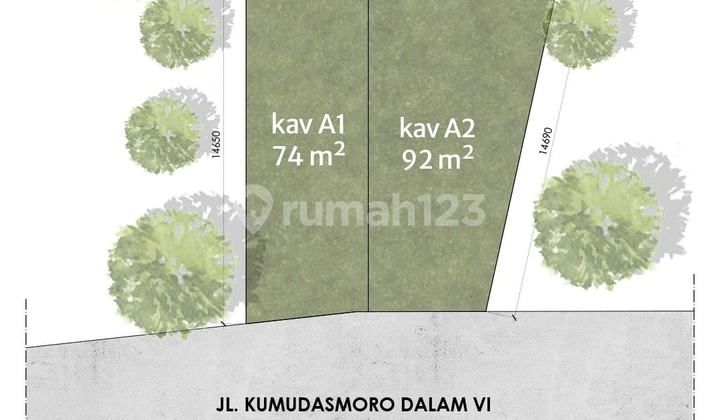 Tanah Pamularsih Semarang Barat Shm Dekat Sampokong Kariadi Tugu Muda