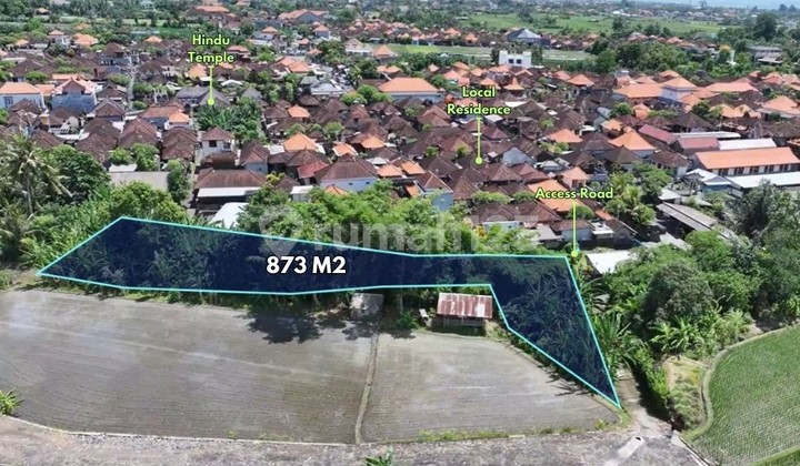 873 M2 Land Near Dtw Tanah Lot, in Beraban