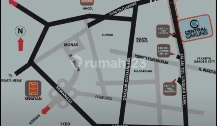 For Rent Large Warehouse Office Cakung Central Business Park