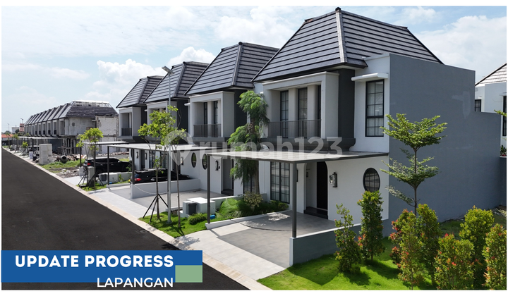 Citra Garden Rumah Mewah View Danau di Sidoarjo Kota, Bunga Ringan