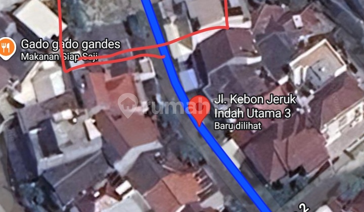 Selling Land on Jl. Kebon Jeruk Indah Utama 3