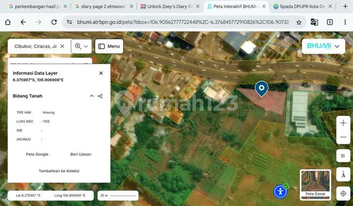Urgent Sale, Strategic Land Beside Transyogi Highway, Cububur Urgent Sale, Strategic Land Beside Transyogi Highway, Cububur