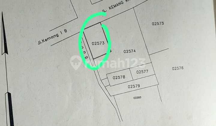 TANAH 100 METER DI DEPAN MC DONALD KEMANG RAYA HANYA 5M