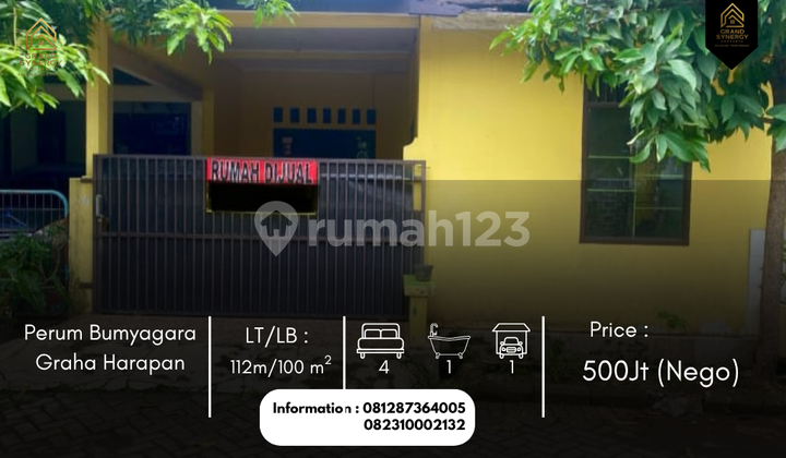Rumah Minimalis Harga Ekomonis di Graha Harapan,,Yakinlah... Rumah Minimalis Harga Ekomonis di Graha Harapan,,Yakinlah...