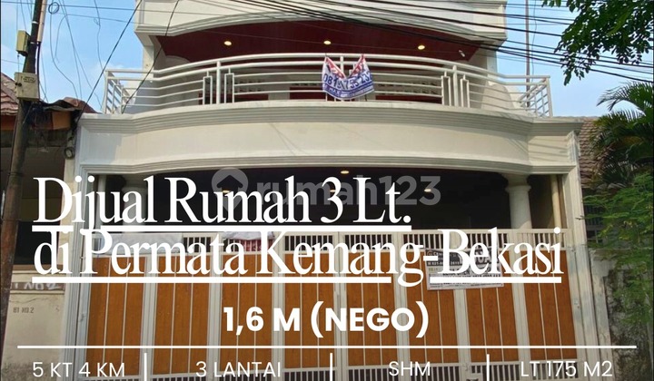 Rumah 3 Lantai Siap Huni di Permata Kemang, Bekasi. Yakinlah,, Rumah 3 Lantai Siap Huni di Permata Kemang, Bekasi. Yakinlah,,