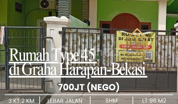 Rumah Siap Huni & Nyaman di Graha Harapan Bekasi,Yakinlah,,