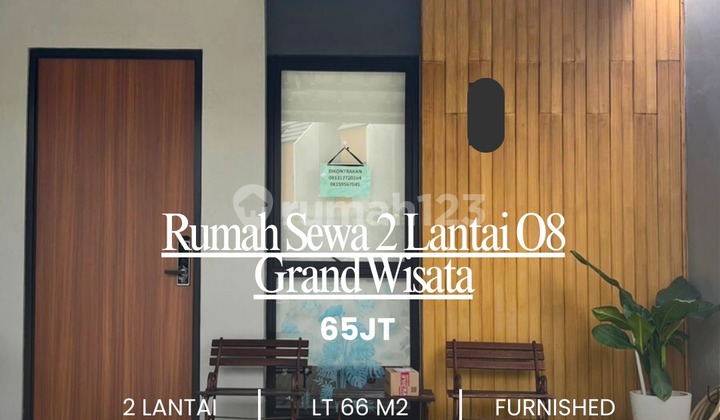 Rumah Sewa 2 Lantai Furnished di Cluster O8 Grand Wisata Yakinlah