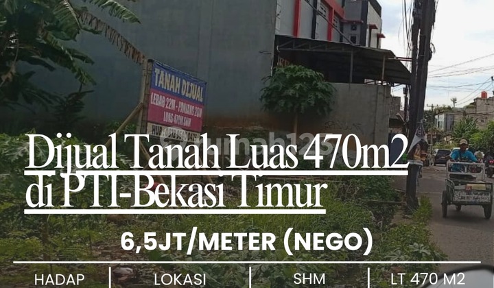 Tanah 470 M2 Pinggir Jalan di Jatimulya, Bekasi. Yakinlah