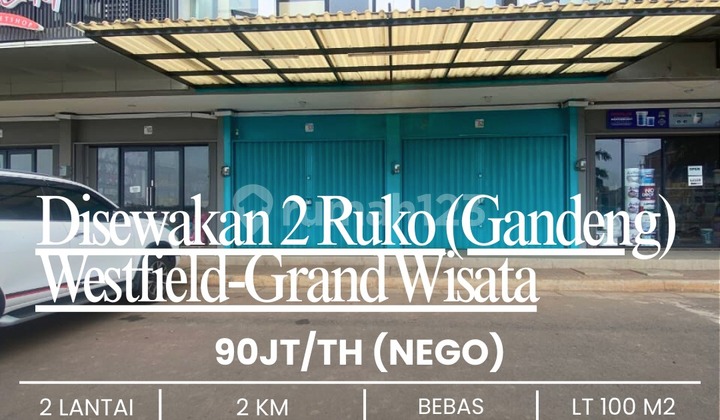 Ruko Gandeng 2 Lantai Bagus di Westfield Grand Wisata, Yakinlah,,