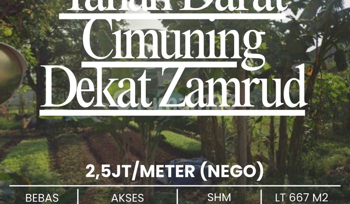 Large Land Area of 667 m2 Ready to Build in Padurenan, Bekasi, Be Confident