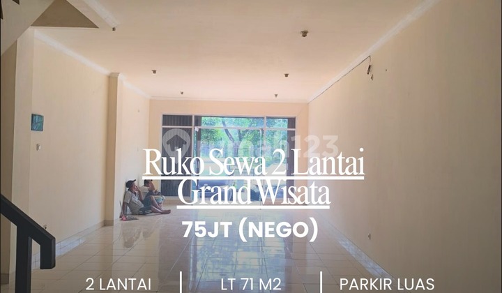 Ruko Sewa 2 Lantai Lingkungan Nyaman di Grand Wisata, Yakinlah