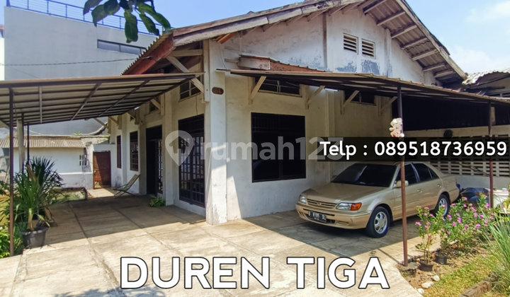 Duren Tiga - Rumah Lama Hitung Tanah Dalam Komplek Posisi Hook