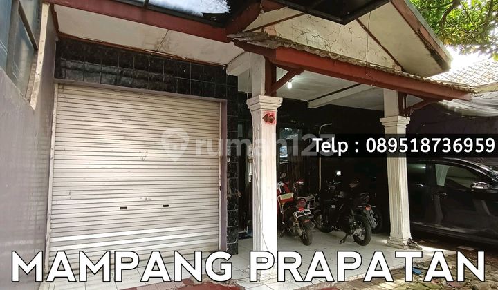 Mampang Prapatan - Rumah Lama Hitung Tanah Dekat Ke Jalan Raya Gatot Subroto