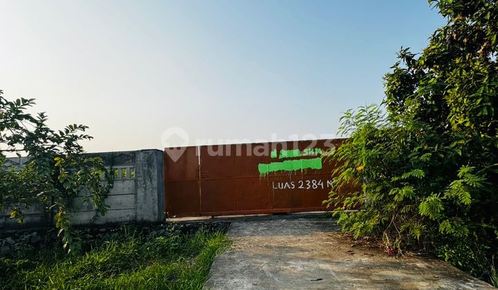 Dijual Tanah / Kavling Pingir Jalan Rajeg Tangerang Murah 2000m2 Akses Tol 20menit