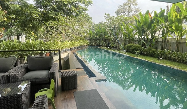 For Quick Sale: Beautiful Modern Luxury House with Private Pool, Basement, Rooftop, Strategic Location in Sentul City Bogor West Java 2