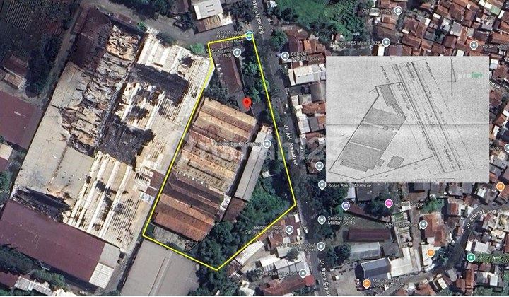 Profesional & Investor-Orienteddijual Ex Pabrik Mainroad Ujung Berung | Lt 8.500 M² | SHM | Hitung Tanah