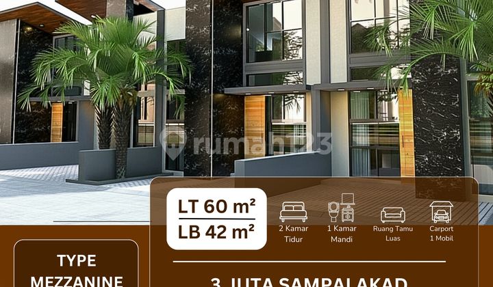 Rumah Tipe Mezzanine, Dekat Grand Wisata Bekasi