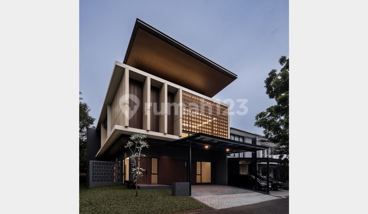 Dijual Rumah Mewah Modern Contemporary Design di Fresco Aria Foresta BSD