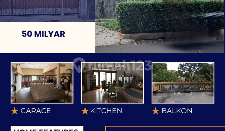 For sale house on Brawijaya Street, strategic location.